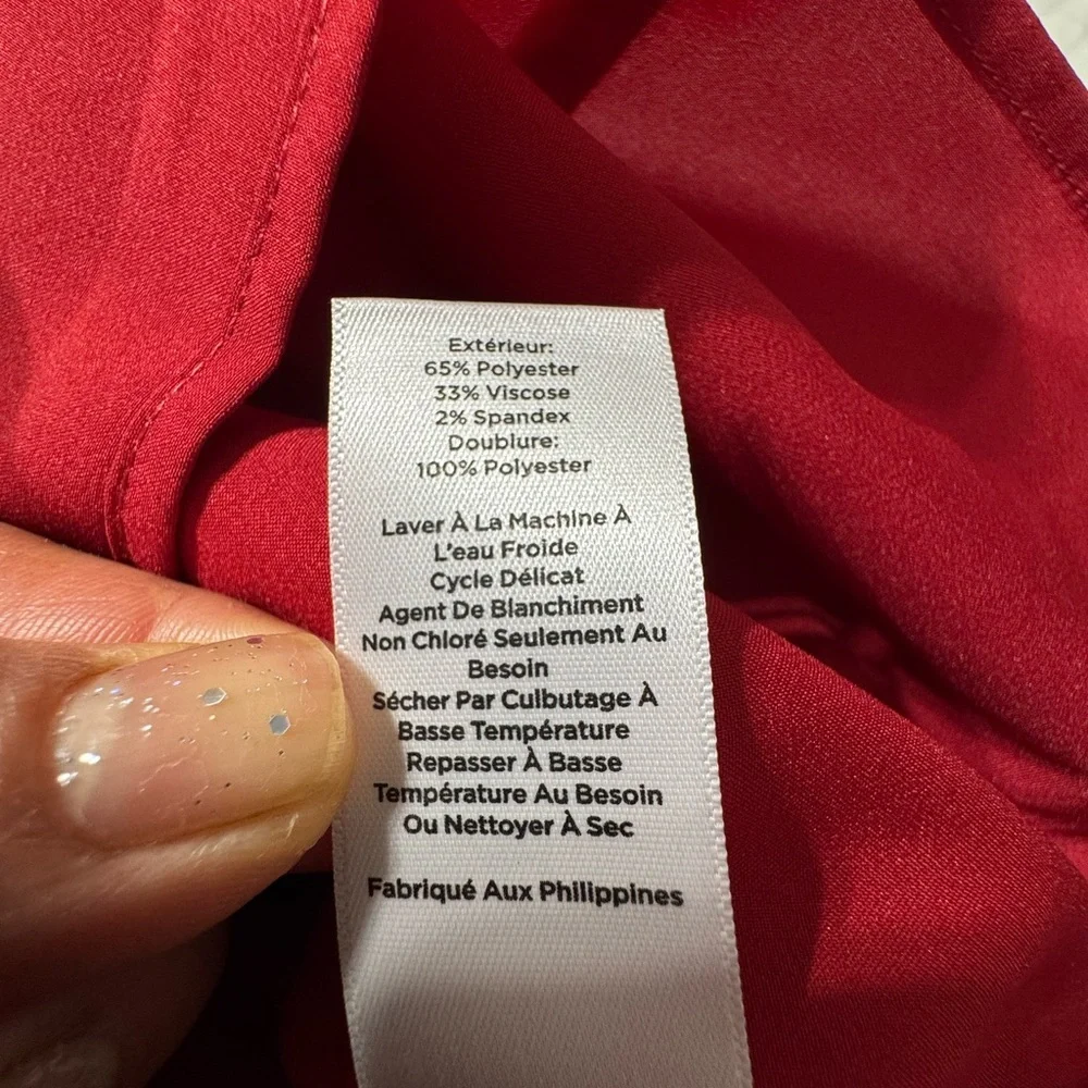 Talbots Women's Red Tartan Midi Dress - Picture 4 of 9